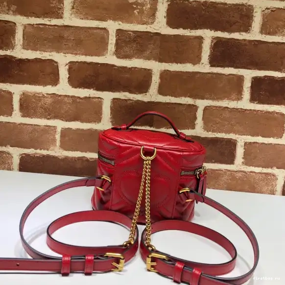 First bag ru GUCCI Marmont GG mini backpack 0602